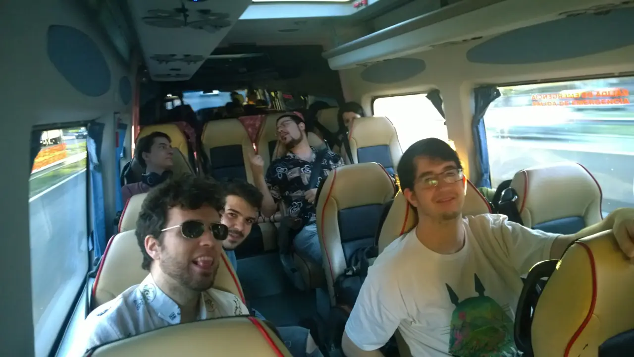 Jammers madrileños comenzando nuestro viaje a Malaga.